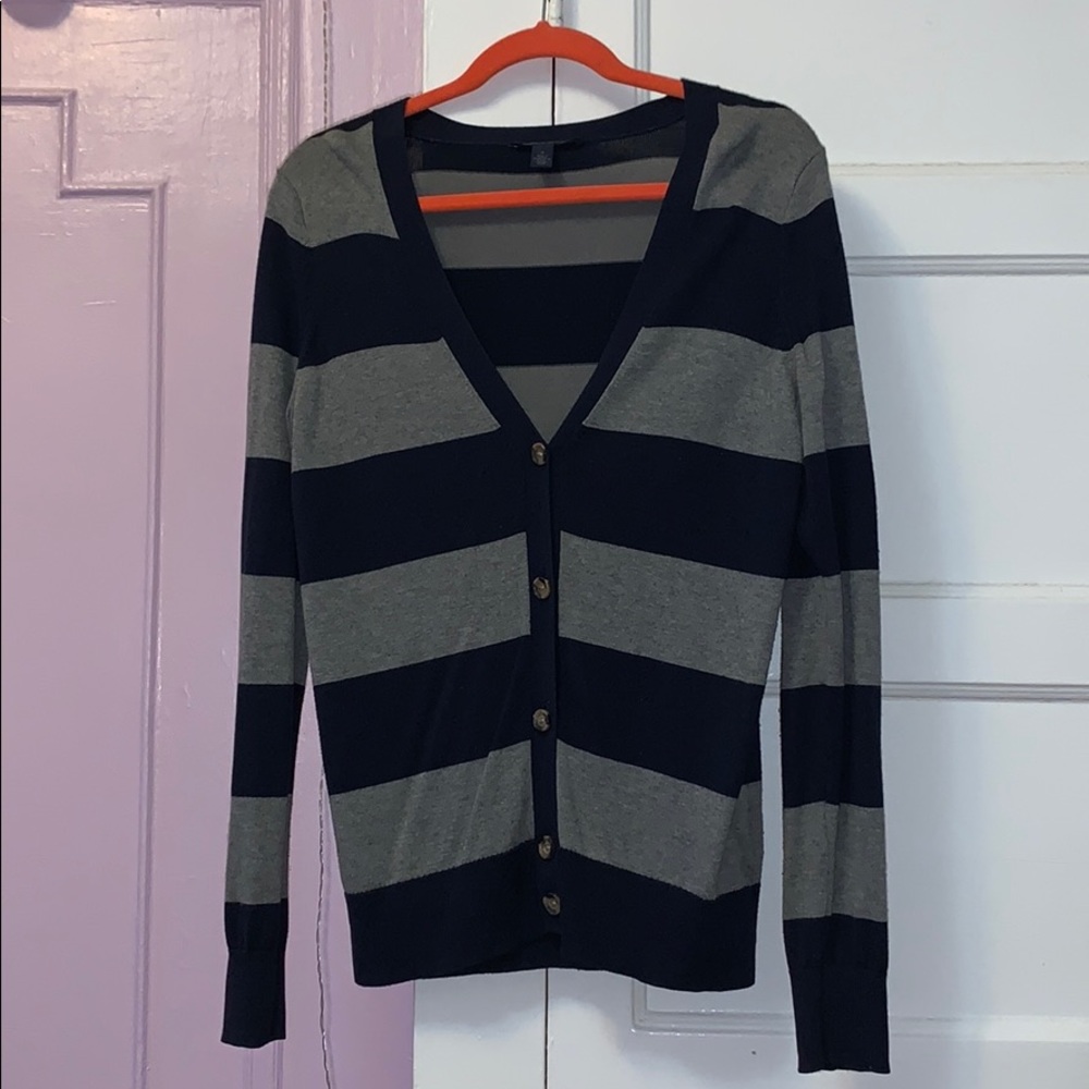 Tommy Hilfiger Women's Striped Button-Up Cardigan - Picture 4 of 7